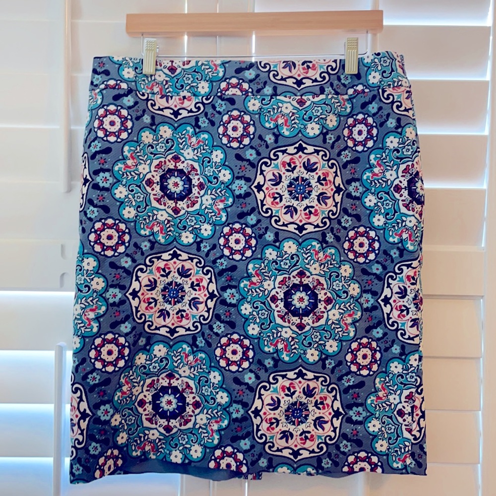 Loft | Medallion print blue and red mini | 14